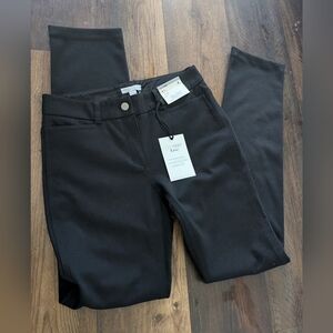 New York & Co stretch slim black pants mid rise New w tags size 4 tall